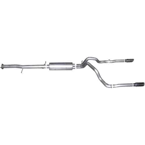 Split Rear Cat-Back Exhaust 2010 GM Silverado/Sierra Denali 1500