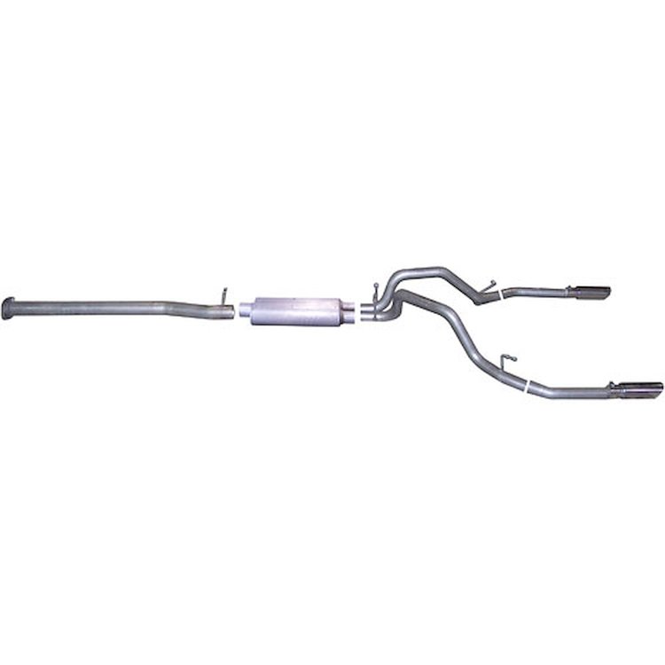 Split Rear Cat-Back Exhaust 07-09 GM Silverado /Sierra 1500 Truck