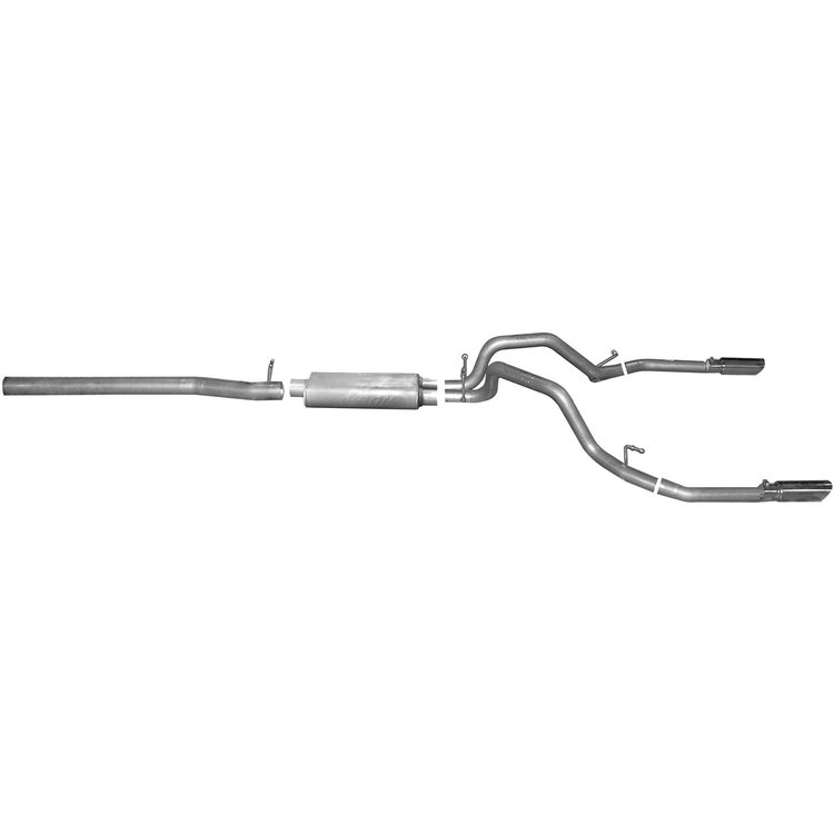 Split Rear Cat-Back Exhaust 2015-16 GMC Yukon XL Denali