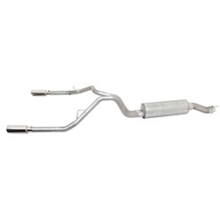 Cat-Back Dual Split Exhaust System Aluminized