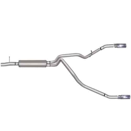 Split Rear Cat-Back Exhaust 07-09 Ford F250/F350 Super duty