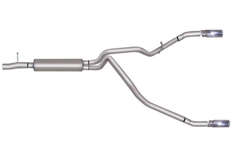 69129 Cat-Back Dual Split Exhaust System; Stainless