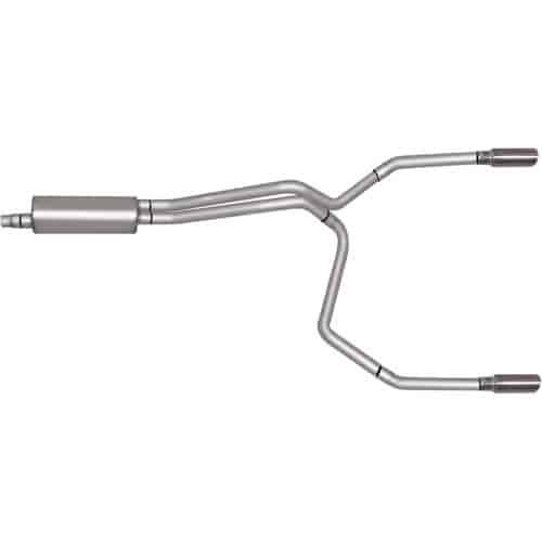 Split Rear Cat-Back Exhaust 1997 Ford F150 Truck
