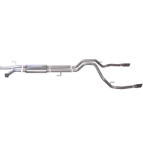 Split Rear Cat-Back Exhaust 07-16 Toyota Tundra