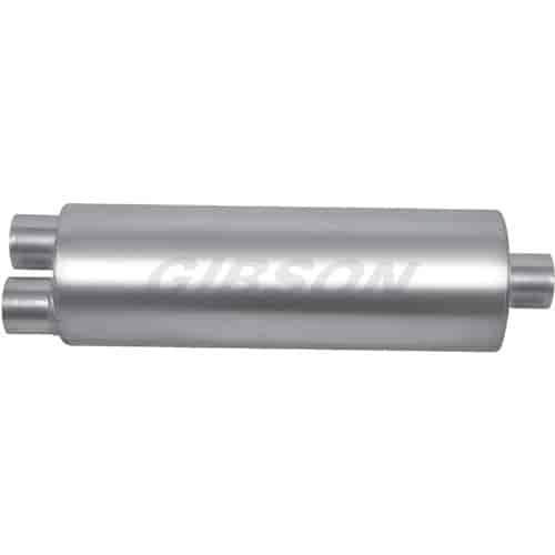 Superflow Muffler CFT Stainless Steel 3" Dual Inlet