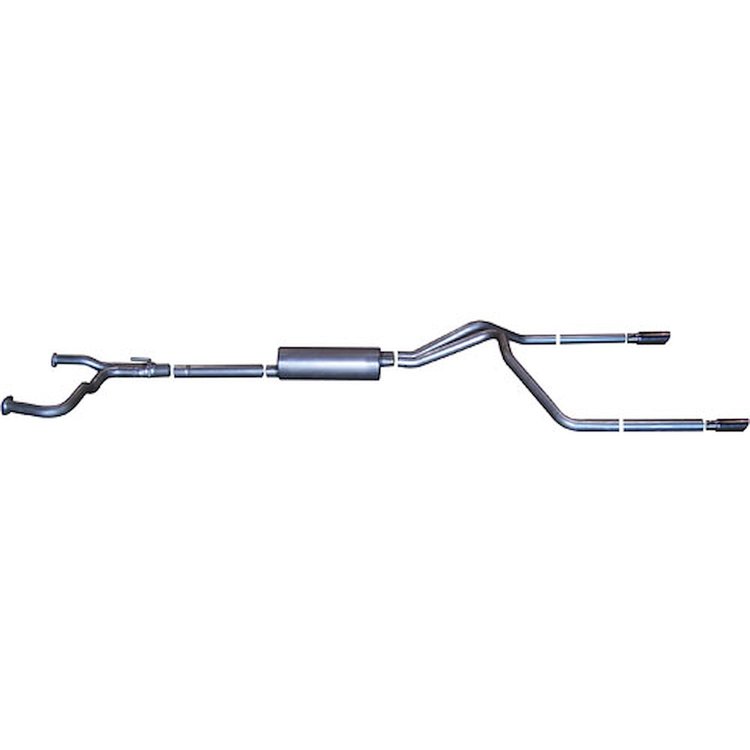 Split Rear Cat-Back Exhaust 03-15 for Nissan Titan