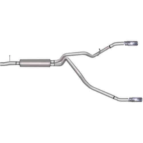 Split Rear Cat-Back Exhaust 07-09 Ford F250/F350 Super duty