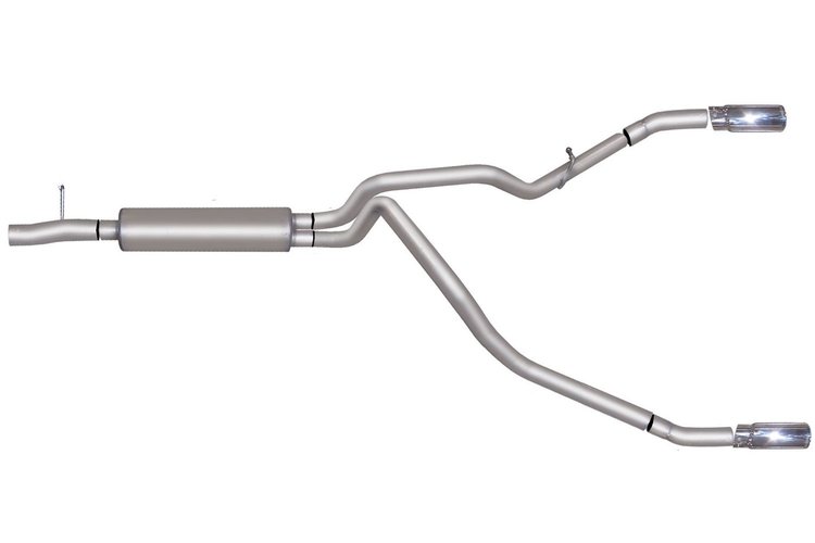9130 Cat-Back Dual Split Exhaust System; Aluminized