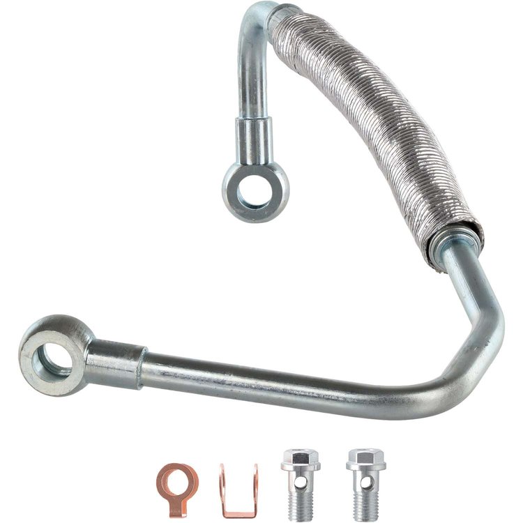 A1372229N Turbocharger Oil Line Fits Select Chevy Silverado 3500, Chevy Silverado 2500 HD, GMC Sierra 3500, GMC Sierra 2500 HD
