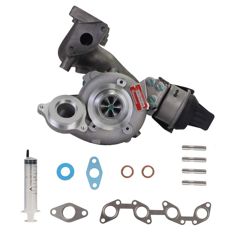 K1430104N Replacement Turbocharger Fits Select Audi A3, Volkswagen Beetle, Volkswagen Jetta, Volkswagen Golf