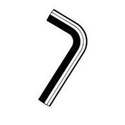 Molded Radiator Hose Centerline Length - 18.2"