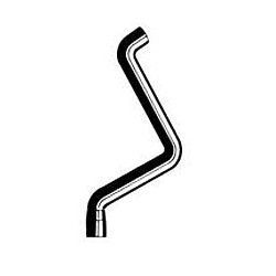 Molded Radiator Hose Centerline Length - 25.6"