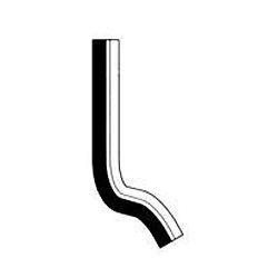 Molded Radiator Hose Centerline Length - 20.2"
