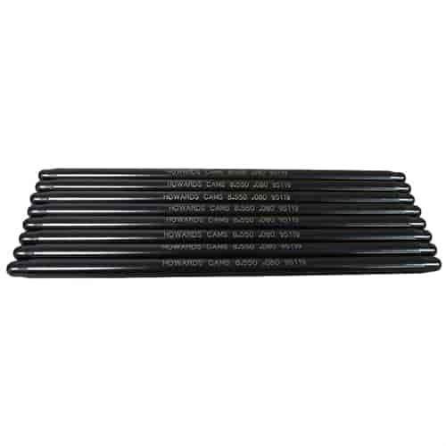 4130 Chrome Moly Pushrod Kit Chevy Big Block w/HRC 91161/Ford 429-460, Standard Length
