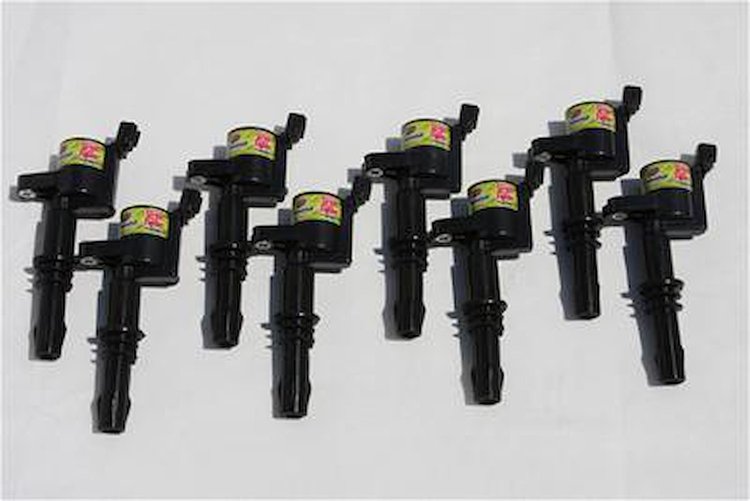 21-3001-SF Direct Ignition Coil Set, Black, Ford 4.6L/5.4L 3V, Set Of 8, 25000 Volts