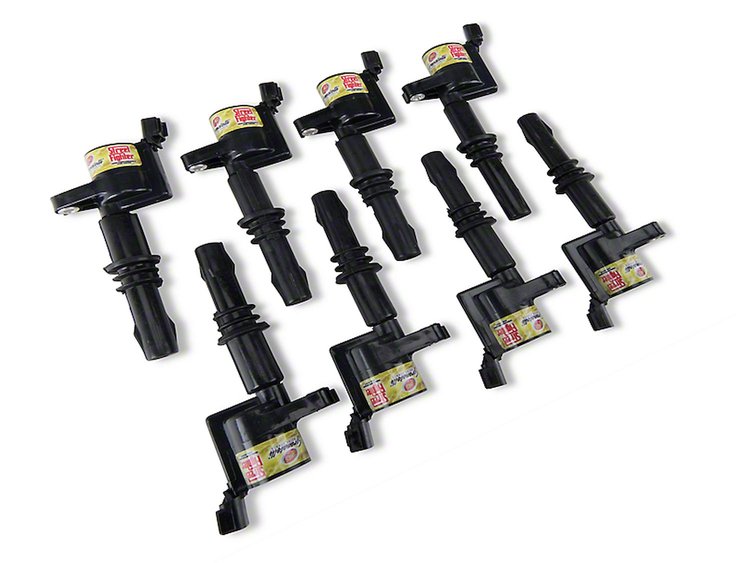 21-3014-SF Direct Ignition Coil Set, Black, Ford 4.6L/5.4L 3V, Set Of 8, 25KV