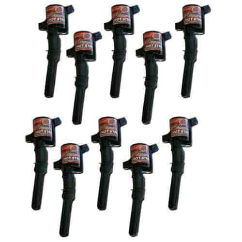 25-2001-10 Hot Street Coil Packs 1997-2005 Ford V10 2V, Black