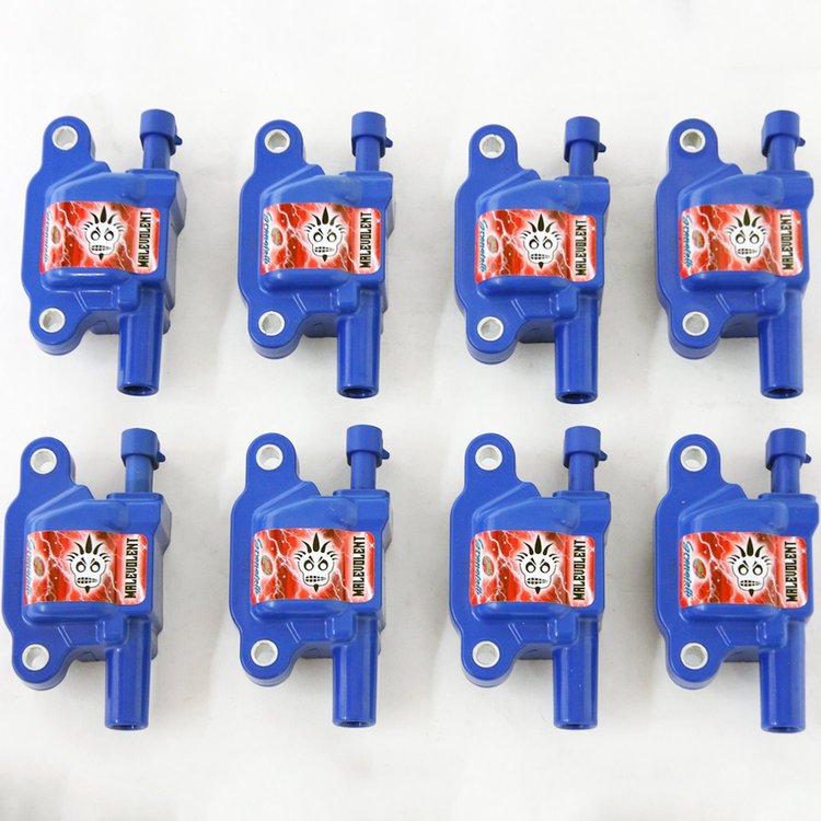 28-0514-CPBM Malevolent Coil Packs, GM LT, Blue Body, 85000 Volts, Set Of 8