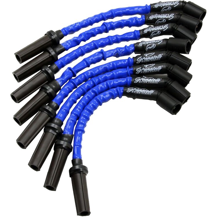 28-1545HTBL Coil-Near-Plug Ignition Wire Connector Kit, GM LS/LT, w/Blue High Temp Silicone Jacketing, 0 Ohm Resistance,