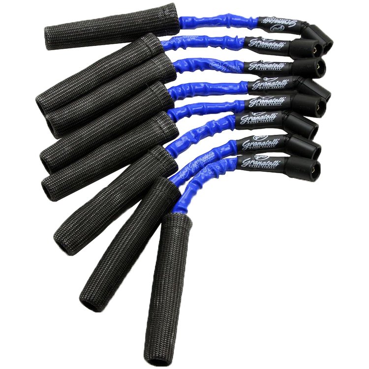 28-1629HTBLB Coil-Near-Plug Connector Kit, GM LS/LT, w/11 in. Lead Wire w/Blue High Temp Silicone Jacketing, w/Kevlar Boots, 0
