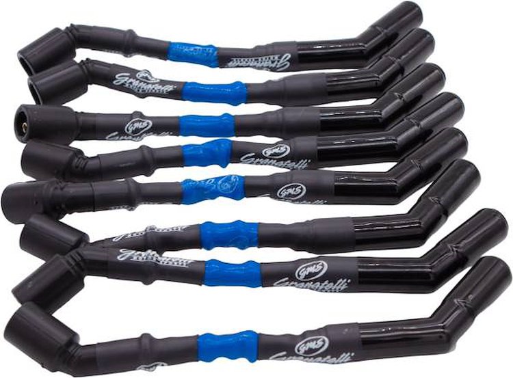 28-1811-CBBL 0 Ohm High-Performance Spark Plug Wires for GM LS and LT Engines [8 in., Blue]