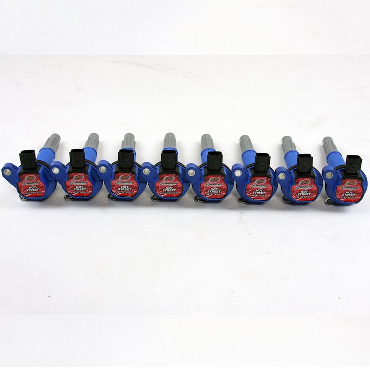 28-1815HS Hot Street Coil-On-Plug Coil And Connector Kit, Ford 5.0 Coyote 4V, w/Coil Packs, 0 Ohms Resistance, 52000 Volts