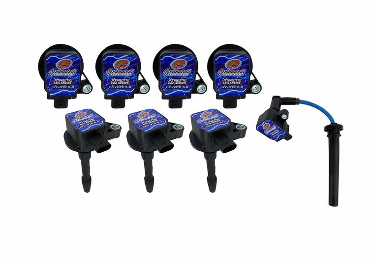 28-1818SC-R Coil-On-Plug Coil Pack And Connecter Kit, Ford 5.0 Coyote 4V, 65K Volts, Red Wire