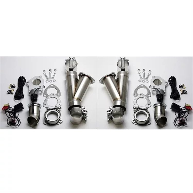302530K Electronic Stainless Steel Exhaust Cutout System for 3 in. Dual Exhaust (Slip-Fit)