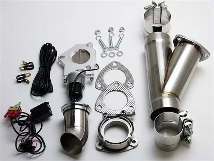 302540 Electronic Exhaust Cutout Kit, 4.0 in. (102 mm), Stainless Steel, Slip Fit w/Band Clamp