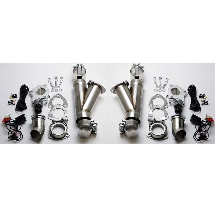 302540K Electronic Stainless Steel Exhaust Cutout System for 4 in. Dual Exhaust (Slip-Fit)