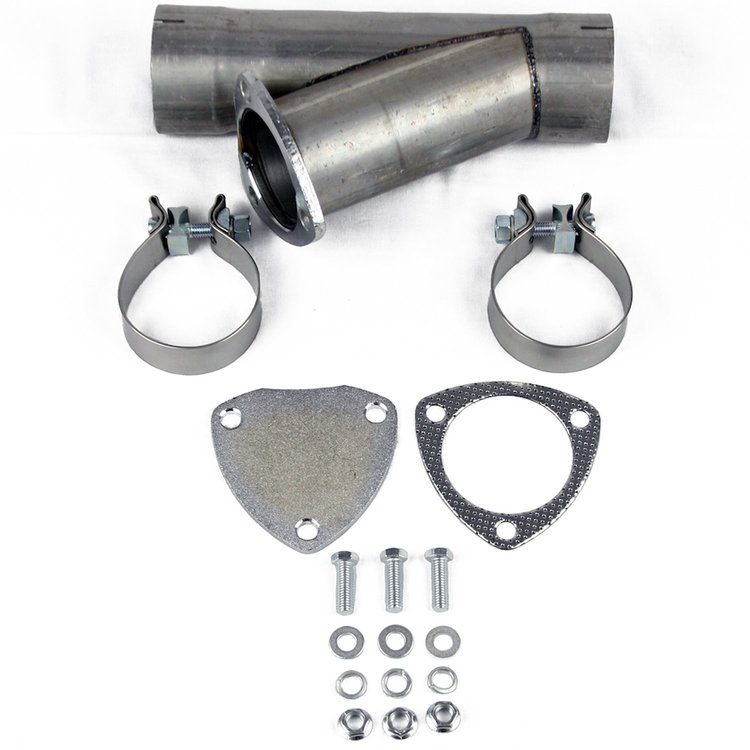 304530 Manual Exhaust Cutout Kit, 3.0 in. (76 mm], Aluminized Mild Steel, w/Slip Fit And Band Clamps