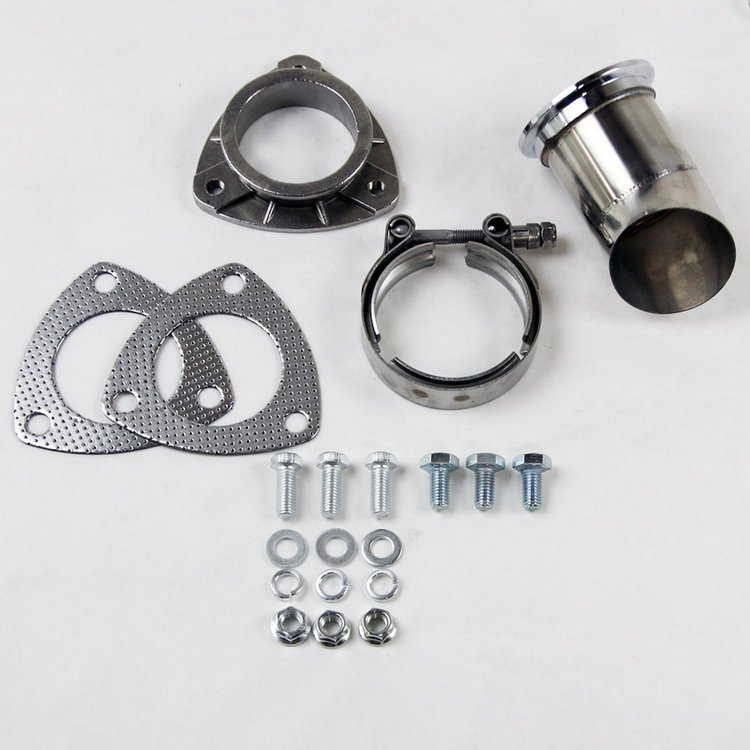 307525-1 Turn Down, 2.5 in. 63 mm., w/V Band And Gaskets, Includes Stainless Steel Companion Clamp