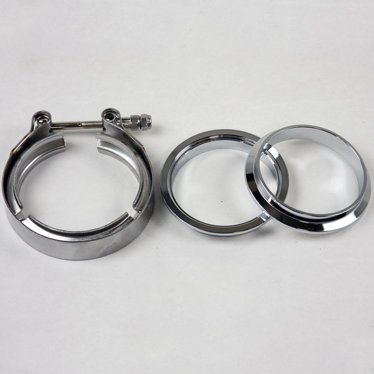 308530-1 Mating Male To Female Interlocking Flanges, 3.0 in. 76 mm., w/V-Band Clamp