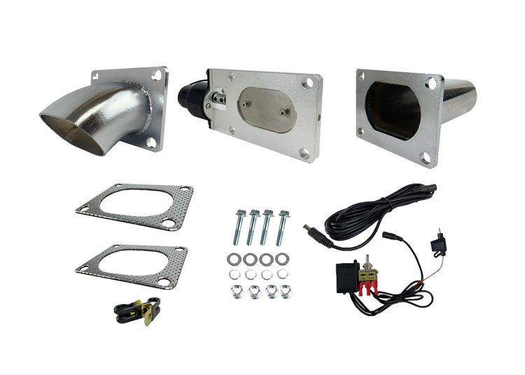 313530 Electronic Exhaust Cutout Kit, 3.0 in. 76 mm., Oval, Stainless Steel