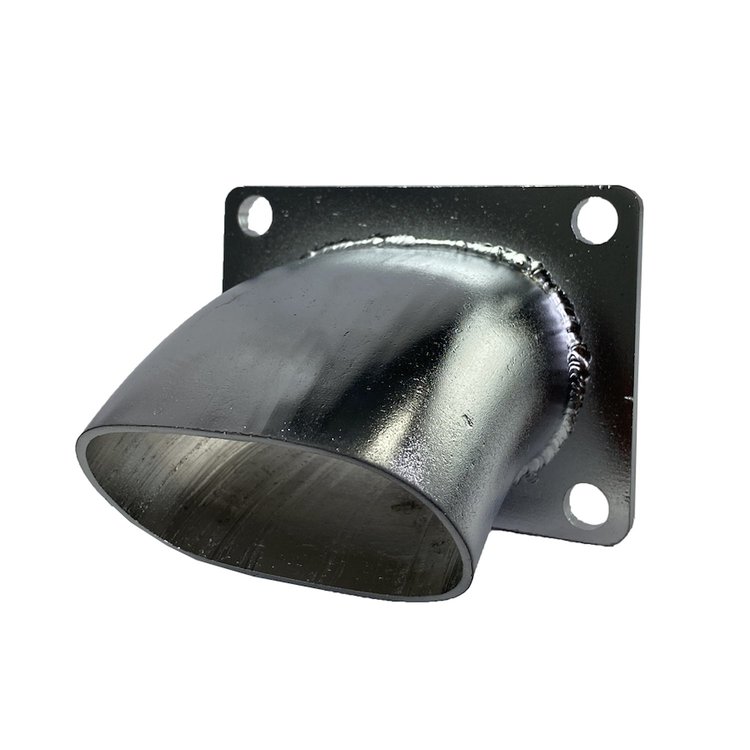 313540 Turn Down, 3 in. Oval, 45 Degree Angle