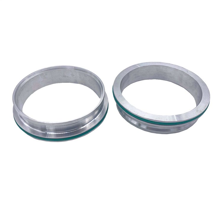 318535FT HD Clamp, Dual Seal Clamp, 3.5 in. Weld On Ferrule Set, Titanium