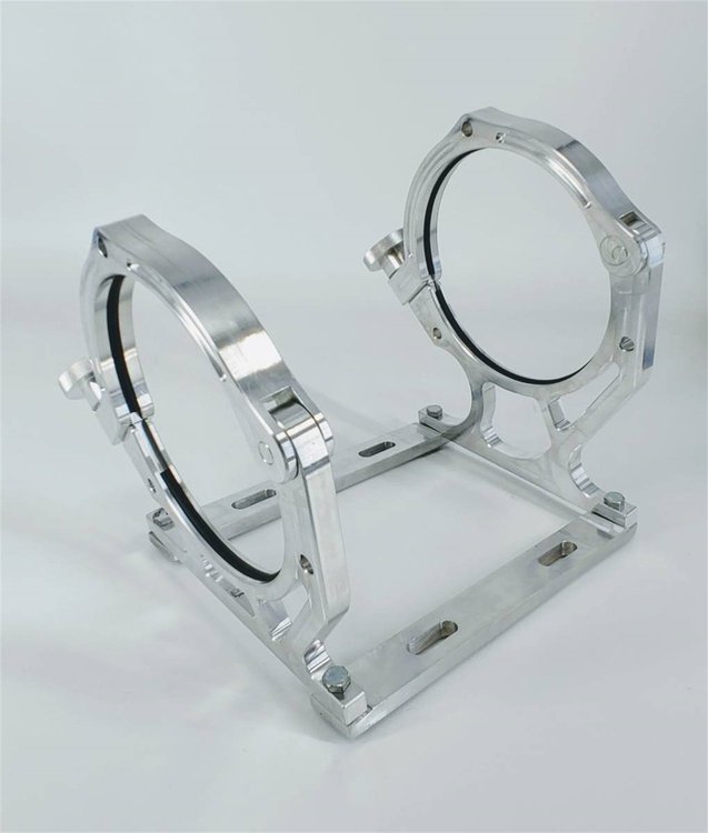451010 Aluminum Nitrous Bottle Bracket, Aluminum Nitrous, Fits Single 10/15 lb. & 12 lb. Composite Bottle