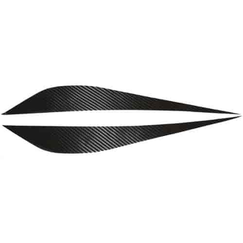 Black Carbon Fiber Fangs Decal Kit 2014 C7 Corvette