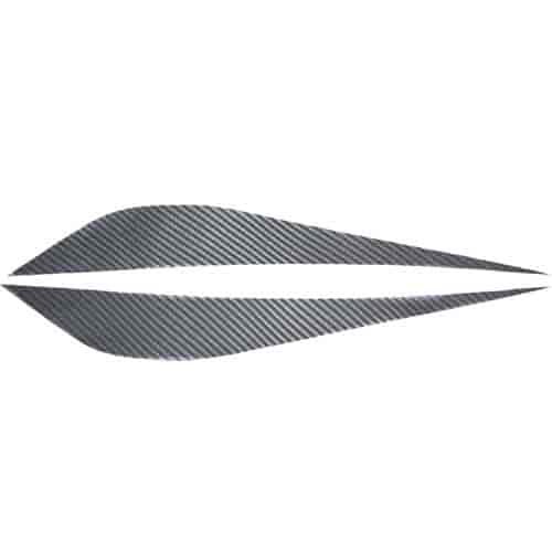 White Carbon Fiber Fangs Decal Kit 2014 C7 Corvette
