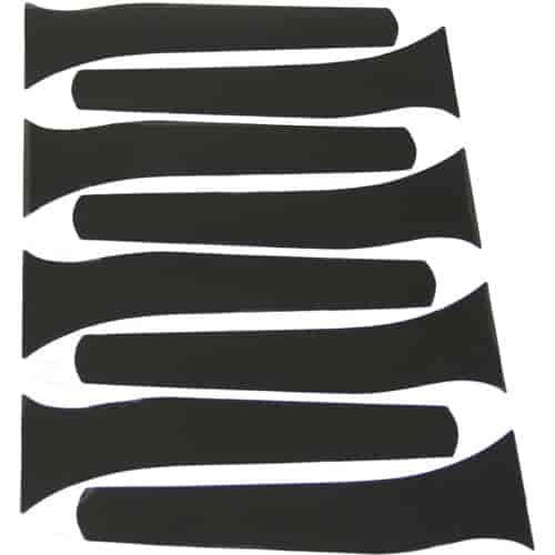 Matte Black Intake Runner Decal Kit 2014 C7 Corvette