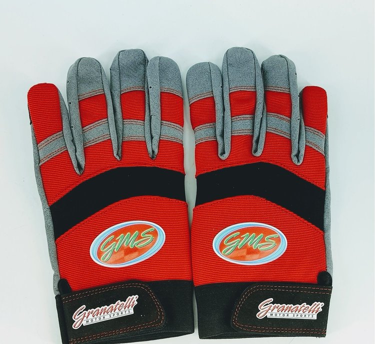 706523 Mechanics Work Gloves, Red/Gray And Black, X Large