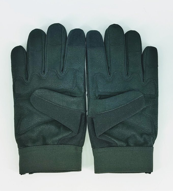 706526 Mechanics Work Gloves, All Black, X Large