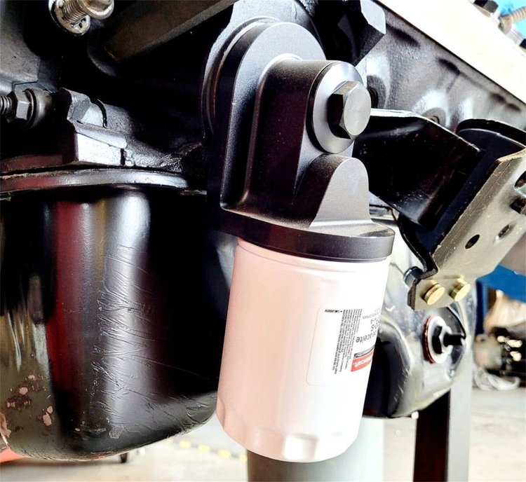 796880 Oil Filter Adapter, 90 Degrees Mount