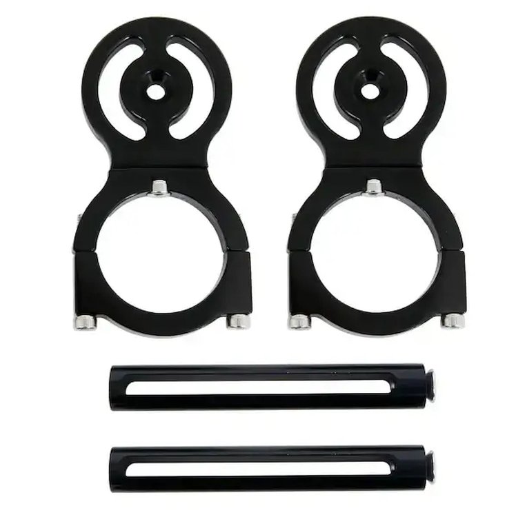 800175B Race Belt Residual Slack Harness Collars, 1.75 in. Diameter, Set, Black
