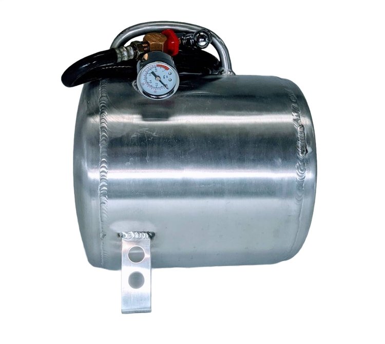 900103 Air Tank, Portable, 2.5 Gallons, Aluminum, Natural, Hose, Pressure Gauge