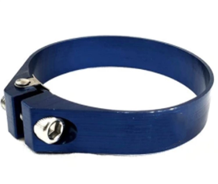 ALUM CLAMP 2.75 BLUE