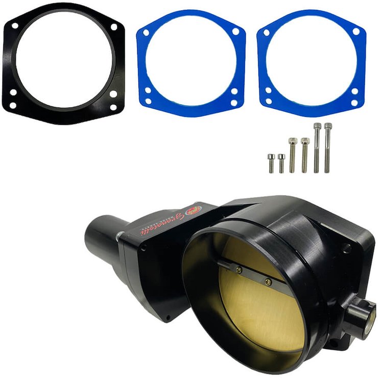 GMTBLS108B Drive-By-Wire Throttle Body 2005-2017 GM LS/LSA/LSX, 108 mm - Black Finish