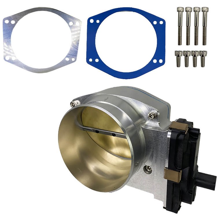 GMTBLT112 Drive-By-Wire Throttle Body GM LT1/LT4, 112 MM - Natural Finish