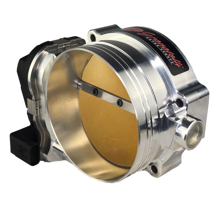 GMTBSRTH Race Drive-By-Wire 105 mm Throttle Body for Dodge Hellcat & Jeep Trackhawk [Natural Finish]