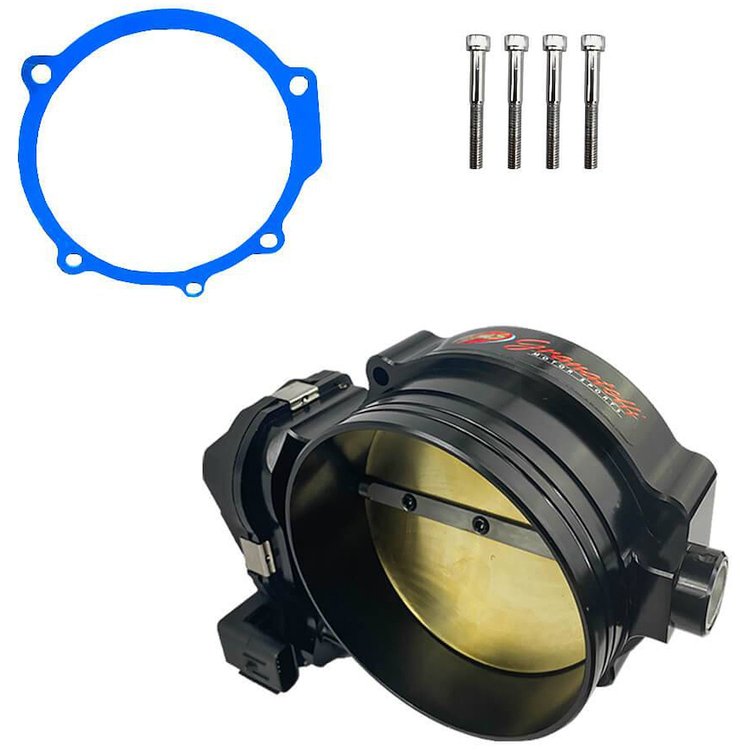 GMTBSRTHB Race Drive-By-Wire 105 mm Throttle Body for Dodge Hellcat & Jeep Trackhawk [Black Finish]